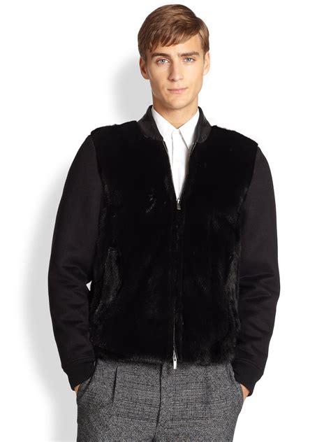 fendi mink bomber jacket|FENDI Bomber Jackets for Men .